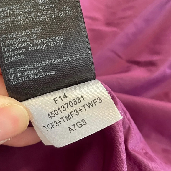 The North Face Pseudio Vest Plum Purple Quilted Mock Neck Women Small Petite - Picture 7 of 11